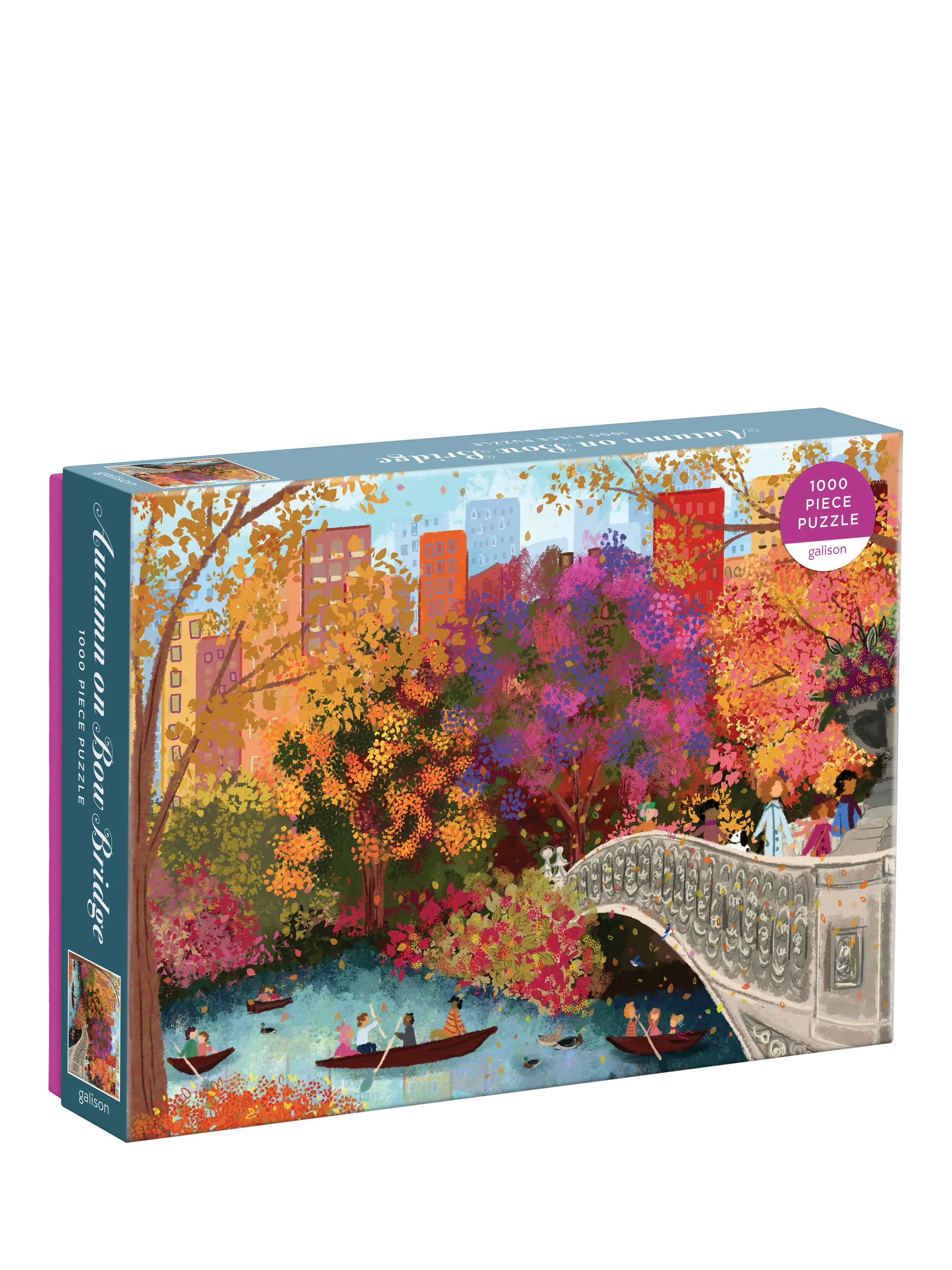 Galison 1000 piece Autumn Bow Bridge jigsaw puzzle - British product