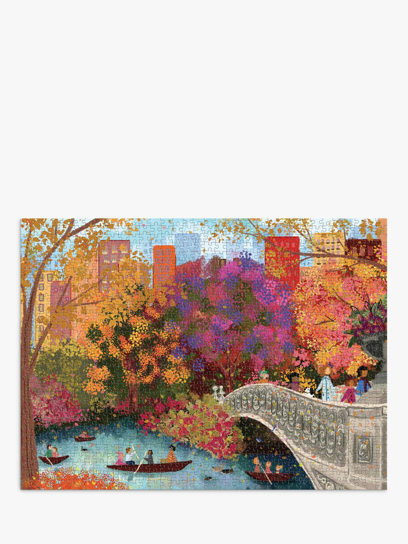 Galison 1000 piece Autumn Bow Bridge jigsaw puzzle - British product