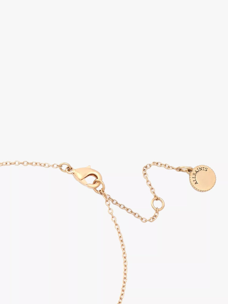AllSaints star pave necklace and earrings set gold, UK version