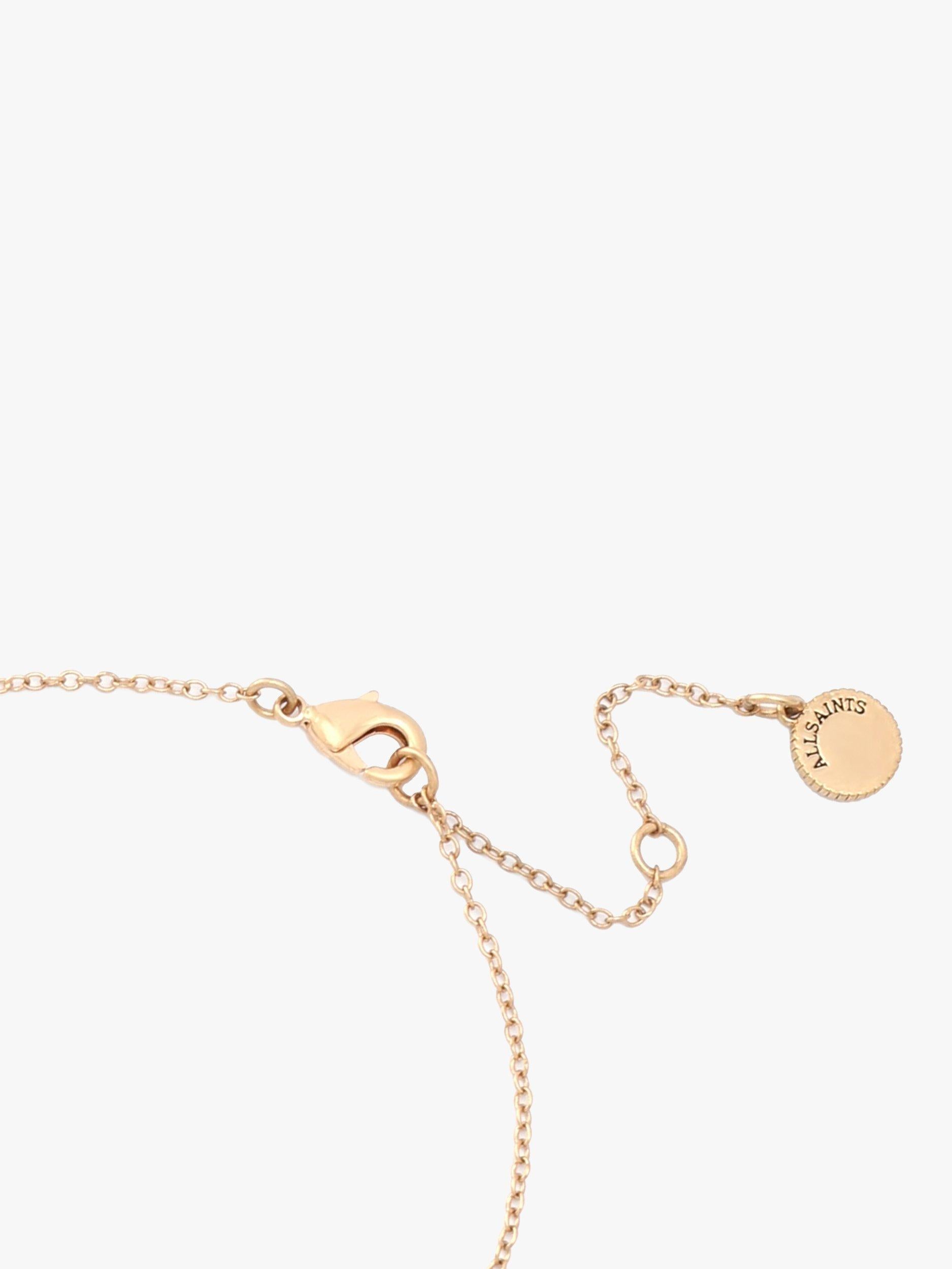 AllSaints star pave necklace and earrings set gold, UK version