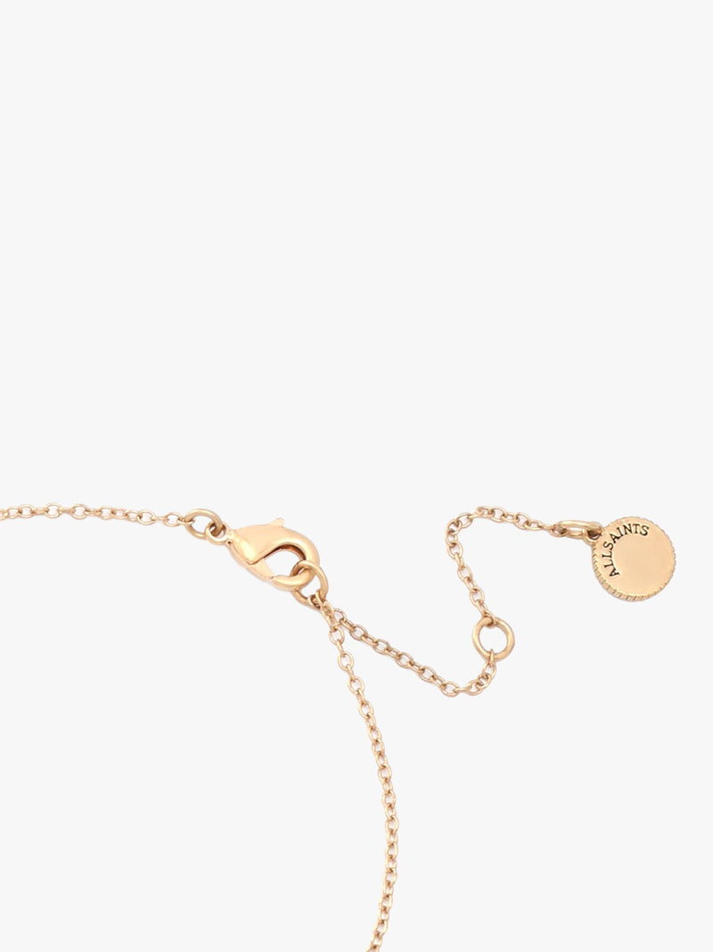 AllSaints star pave necklace and earrings set gold, UK version