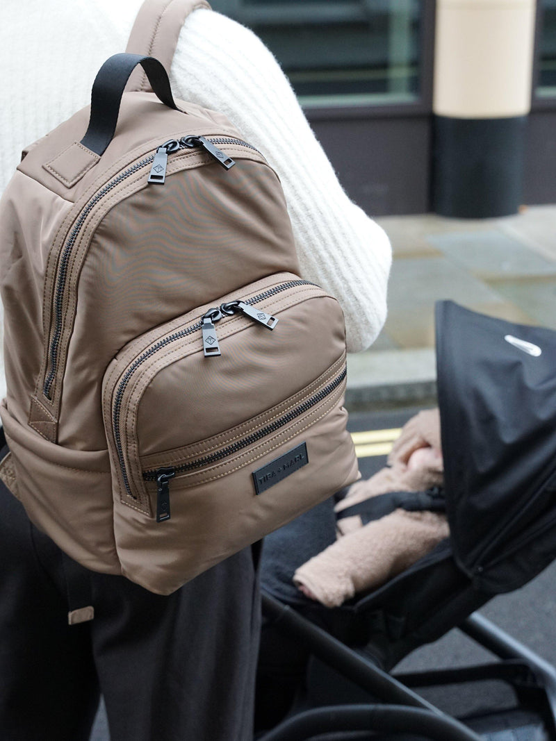 Tiba Marl Elwood backpack Mocha - British product