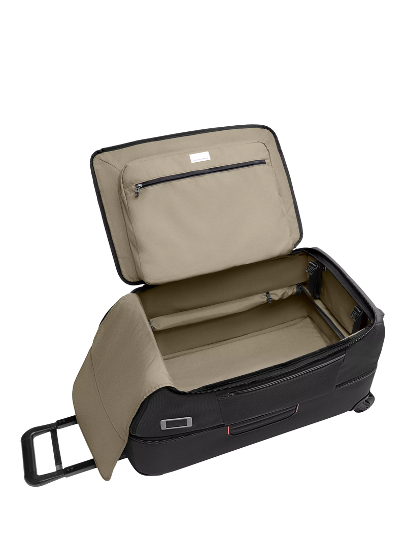 Briggs & Riley 90L upright duffle black, imported from the UK