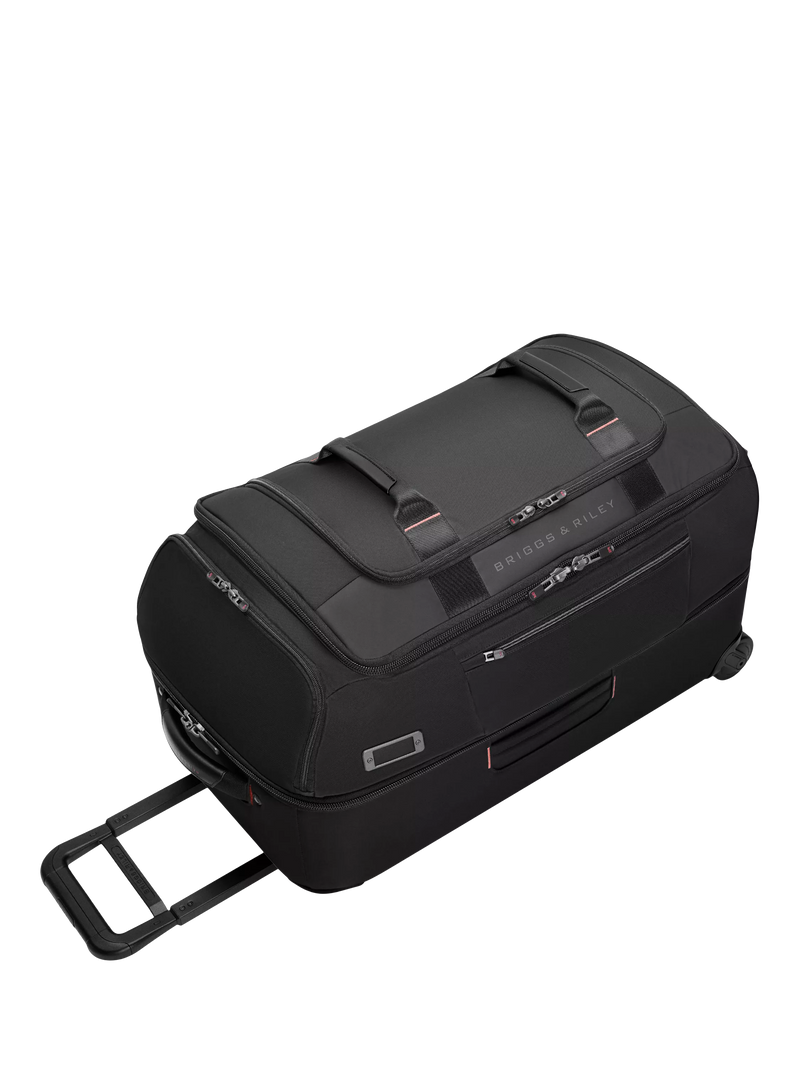 Briggs & Riley 90L upright duffle black, imported from the UK