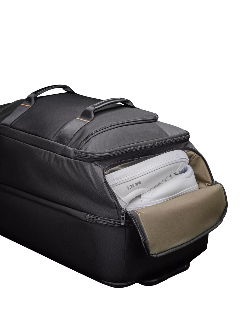 Briggs & Riley 90L upright duffle black, imported from the UK