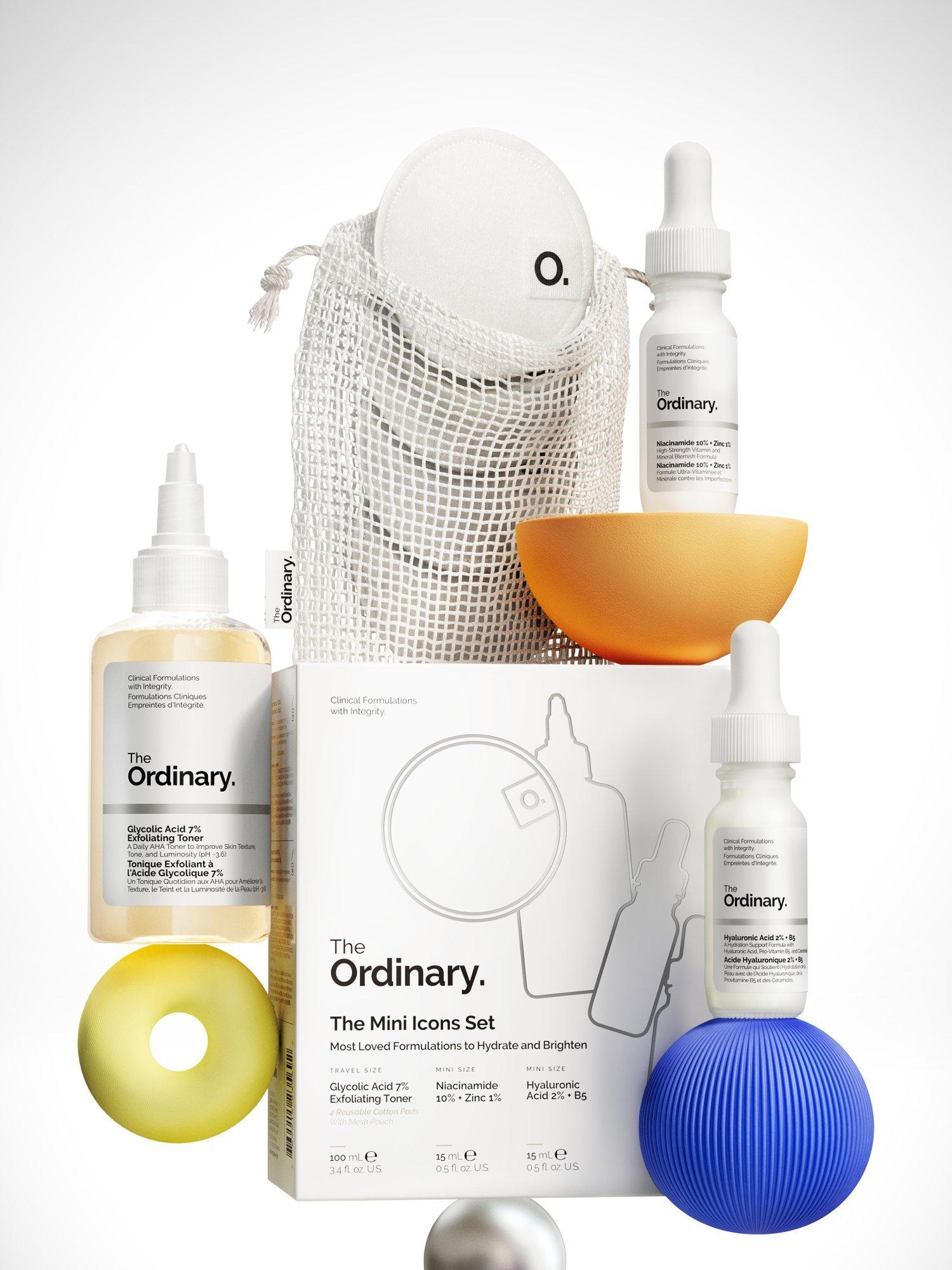 The Ordinary Mini Icons Glycolic Acid gift set, imported from the UK