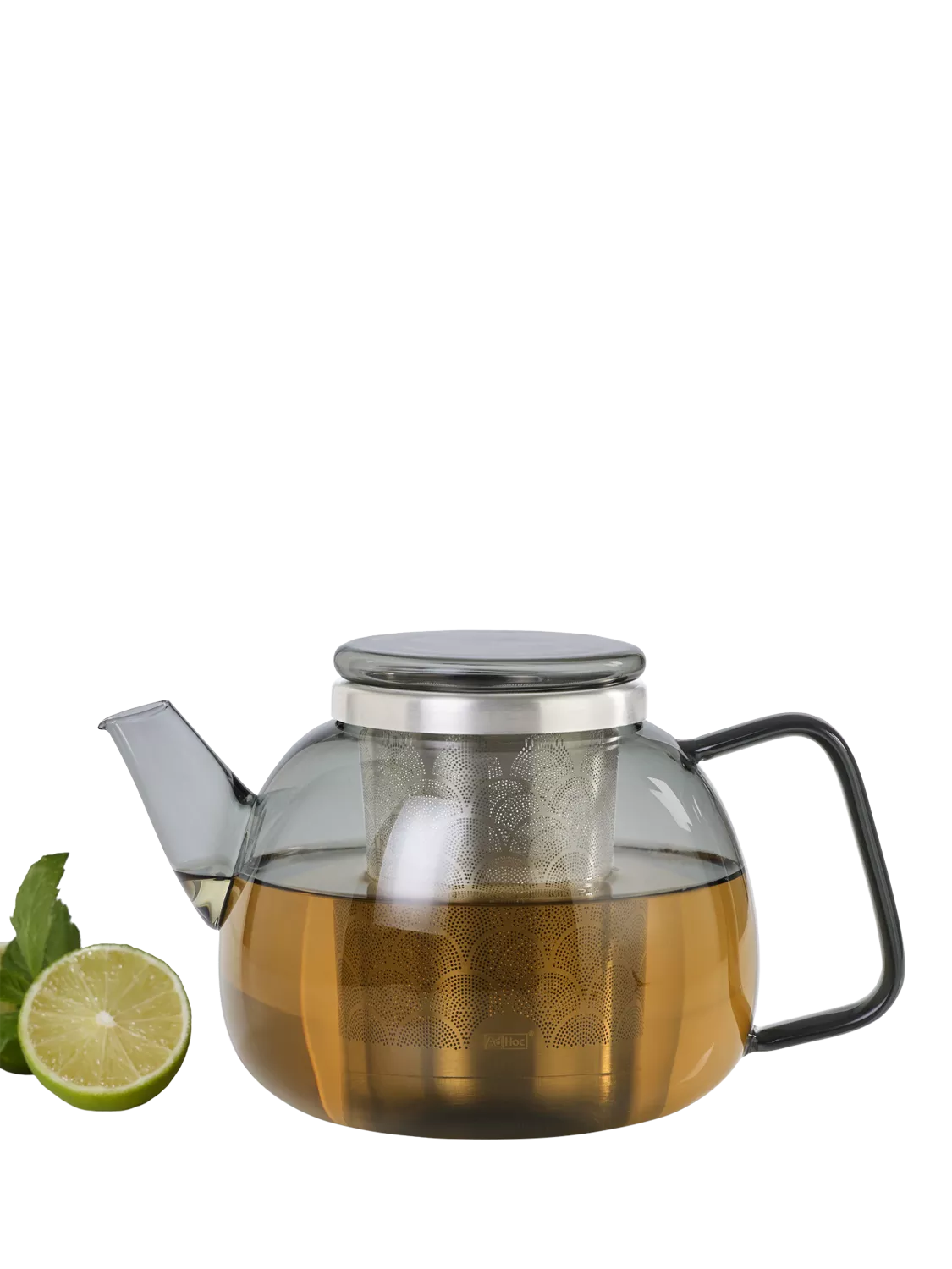 AdHoc glass teapot with tea infuser 1.2L - British product
