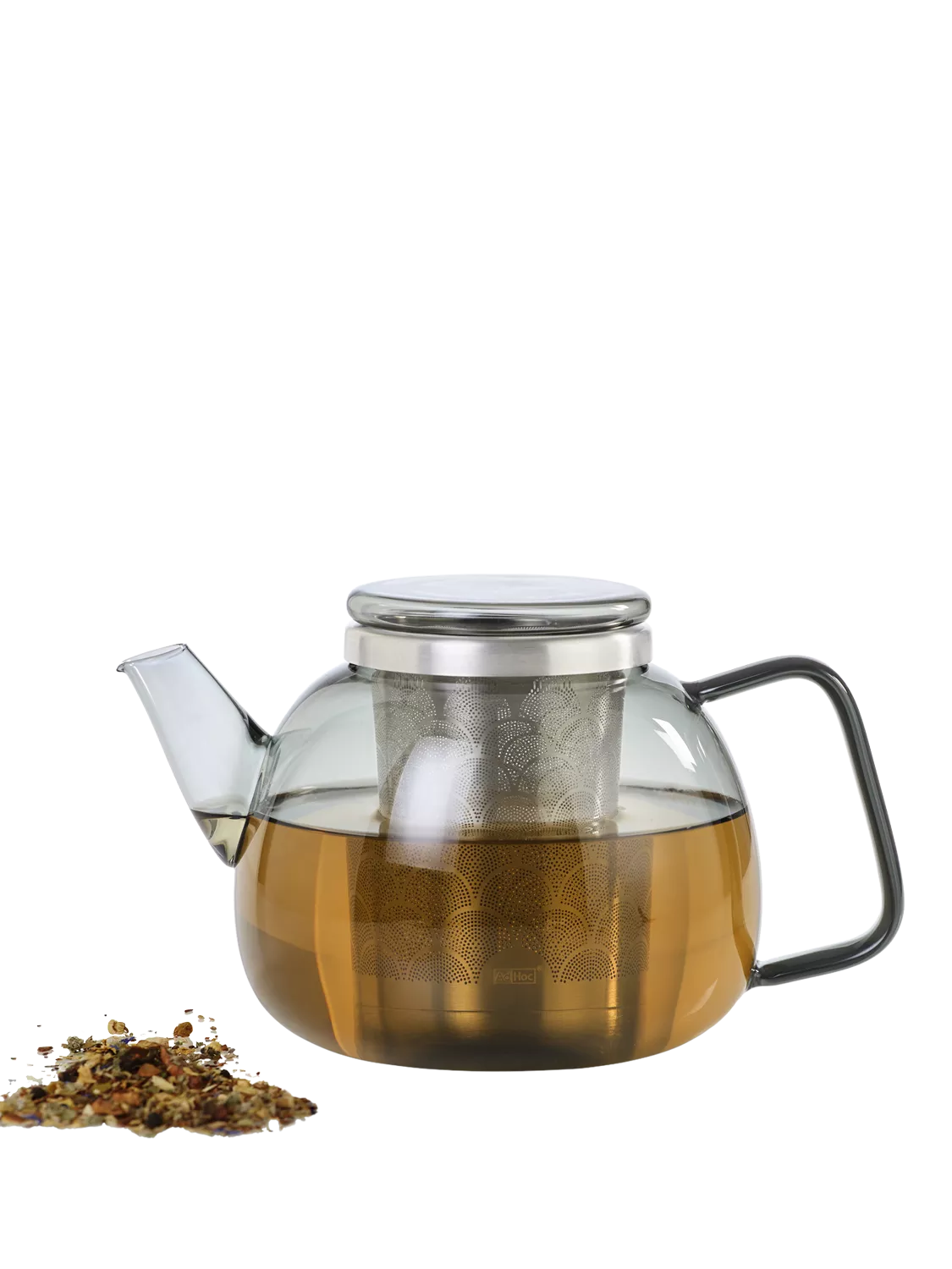 AdHoc glass teapot with tea infuser 1.2L - British product
