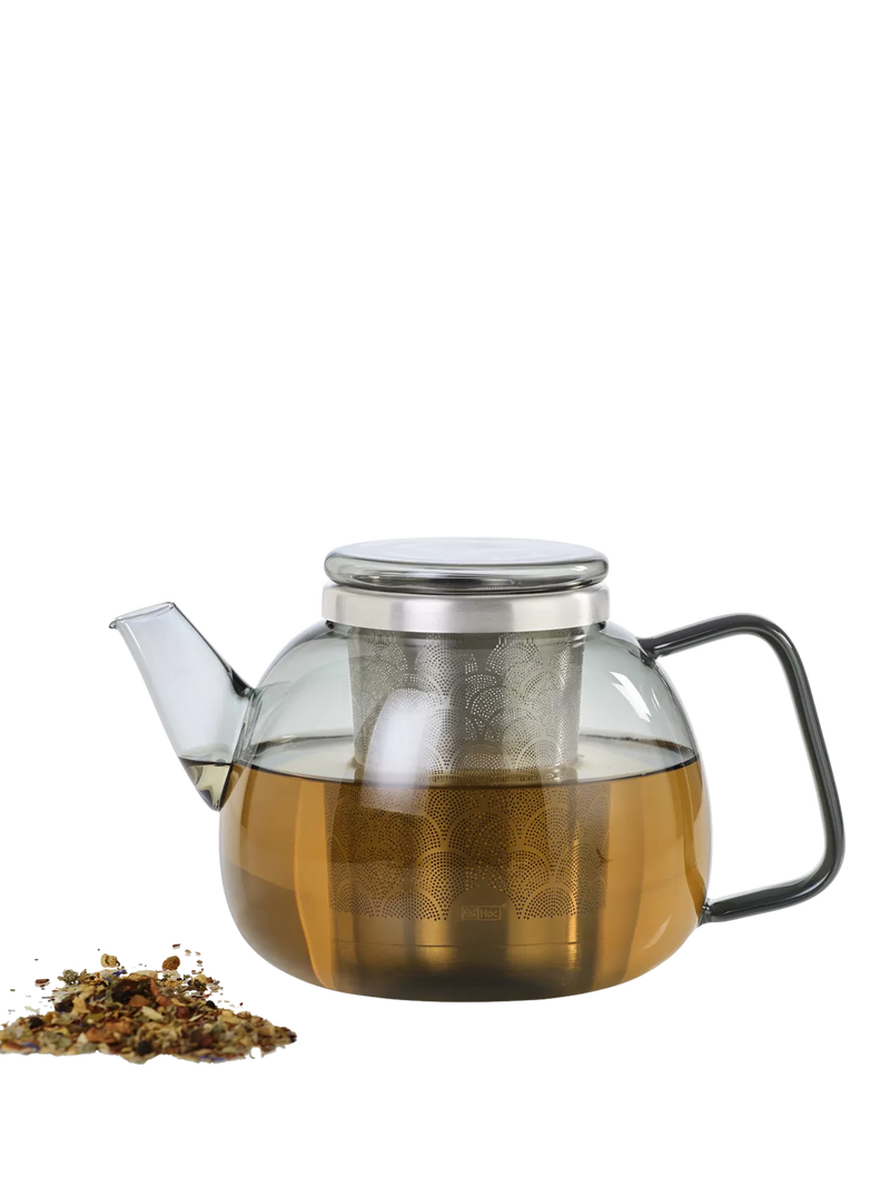 AdHoc glass teapot with tea infuser 1.2L - British product