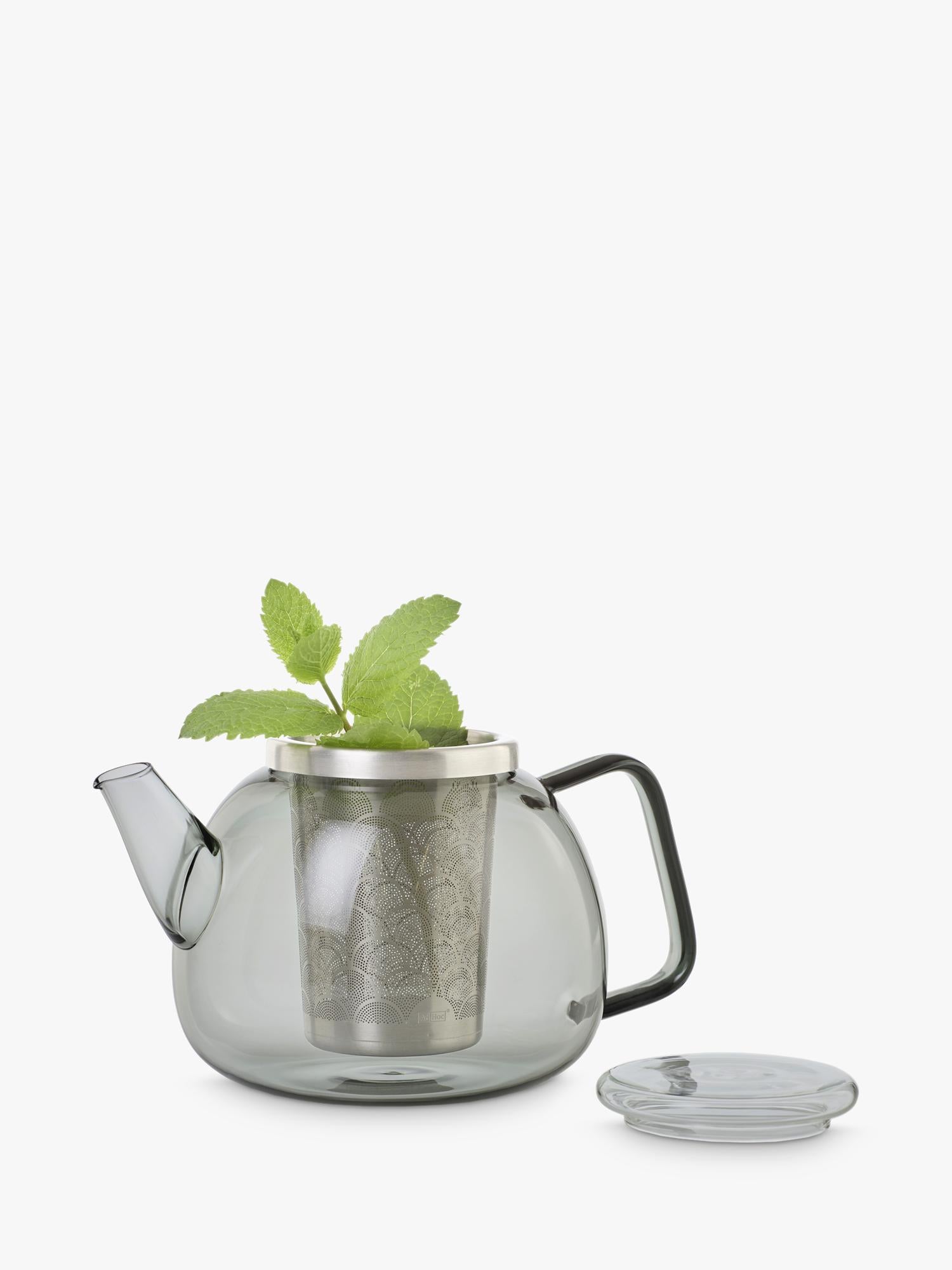 AdHoc glass teapot with tea infuser 1.2L - British product