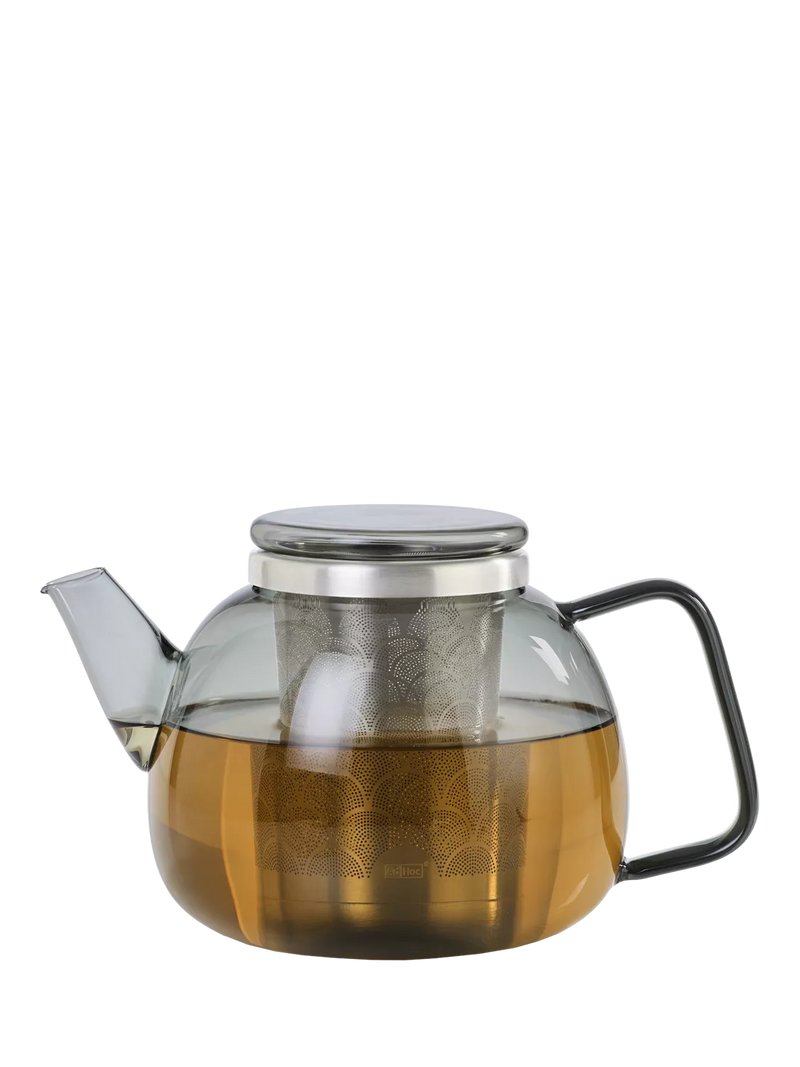AdHoc glass teapot with tea infuser 1.2L - British product