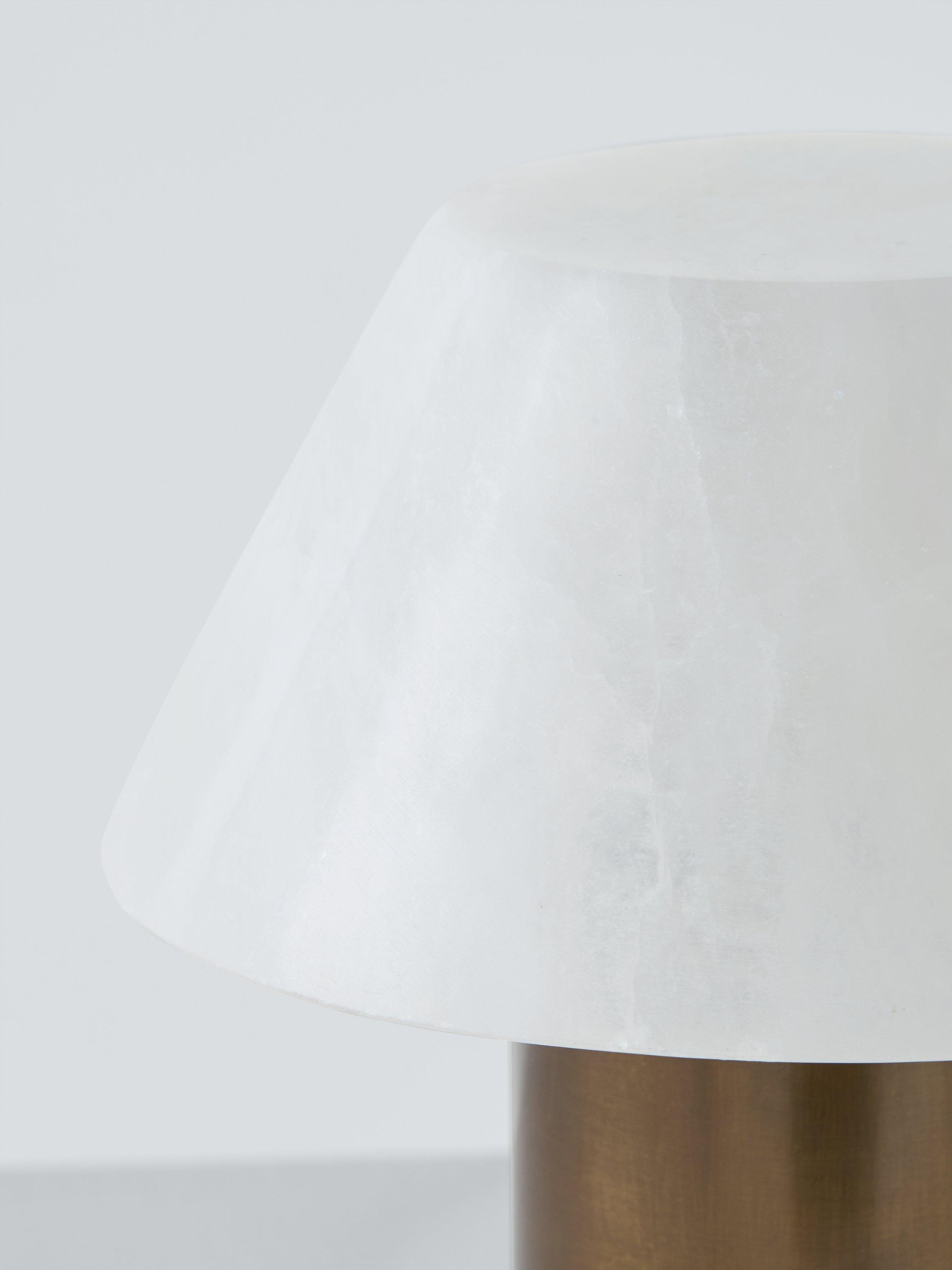 John Lewis Stonemen cone table lamp white (British brand)