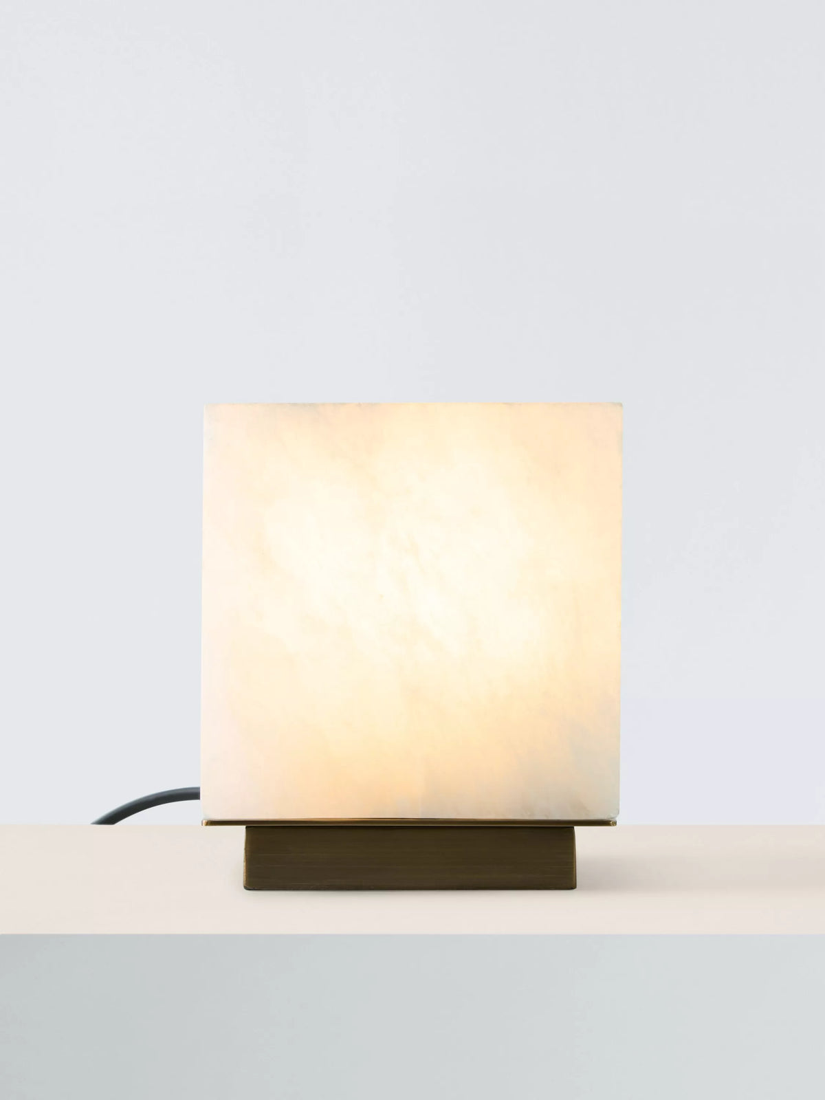 John Lewis cube table lamp white - British product