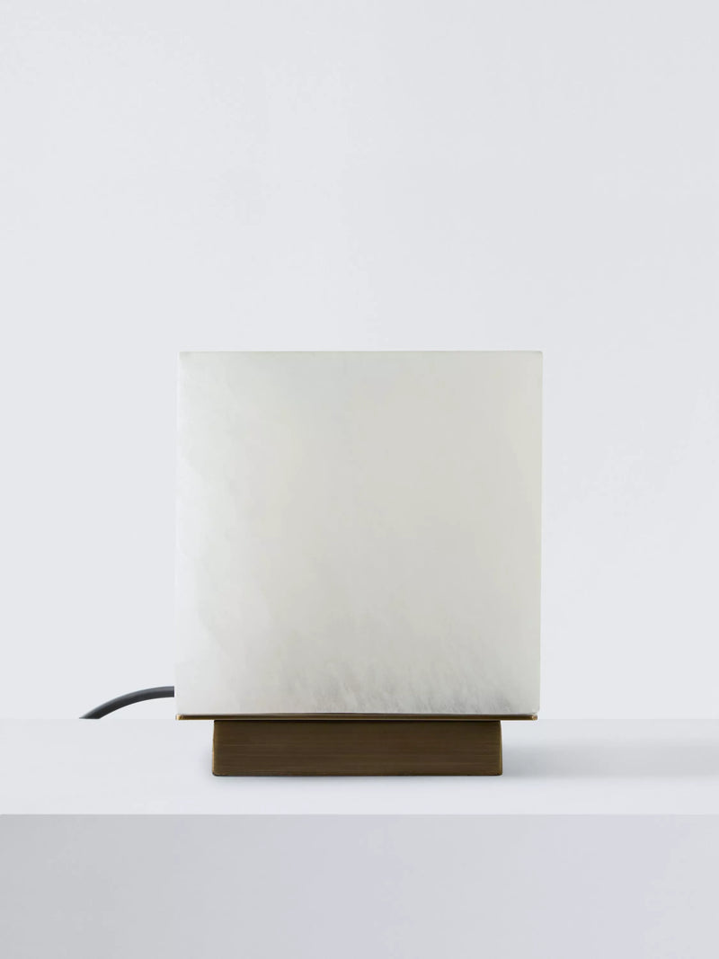 John Lewis cube table lamp white - British product