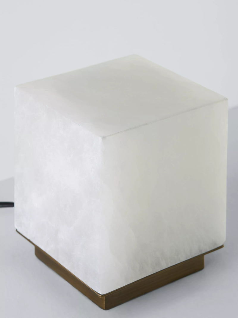 John Lewis cube table lamp white - British product