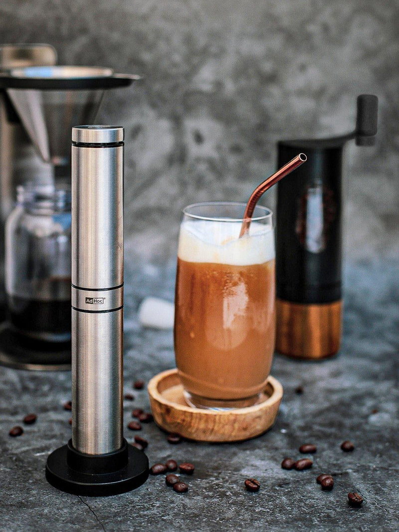 AdHoc Rapid Stainless Steel coffee milk frother - British product