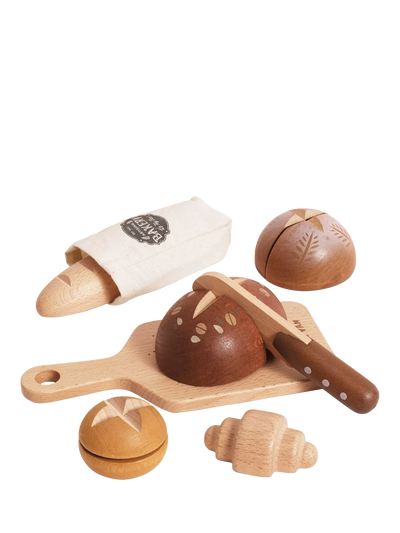 John Lewis Le Toy Van Wooden Artisan Bread Set Play Food- Buy online at McGrocer
