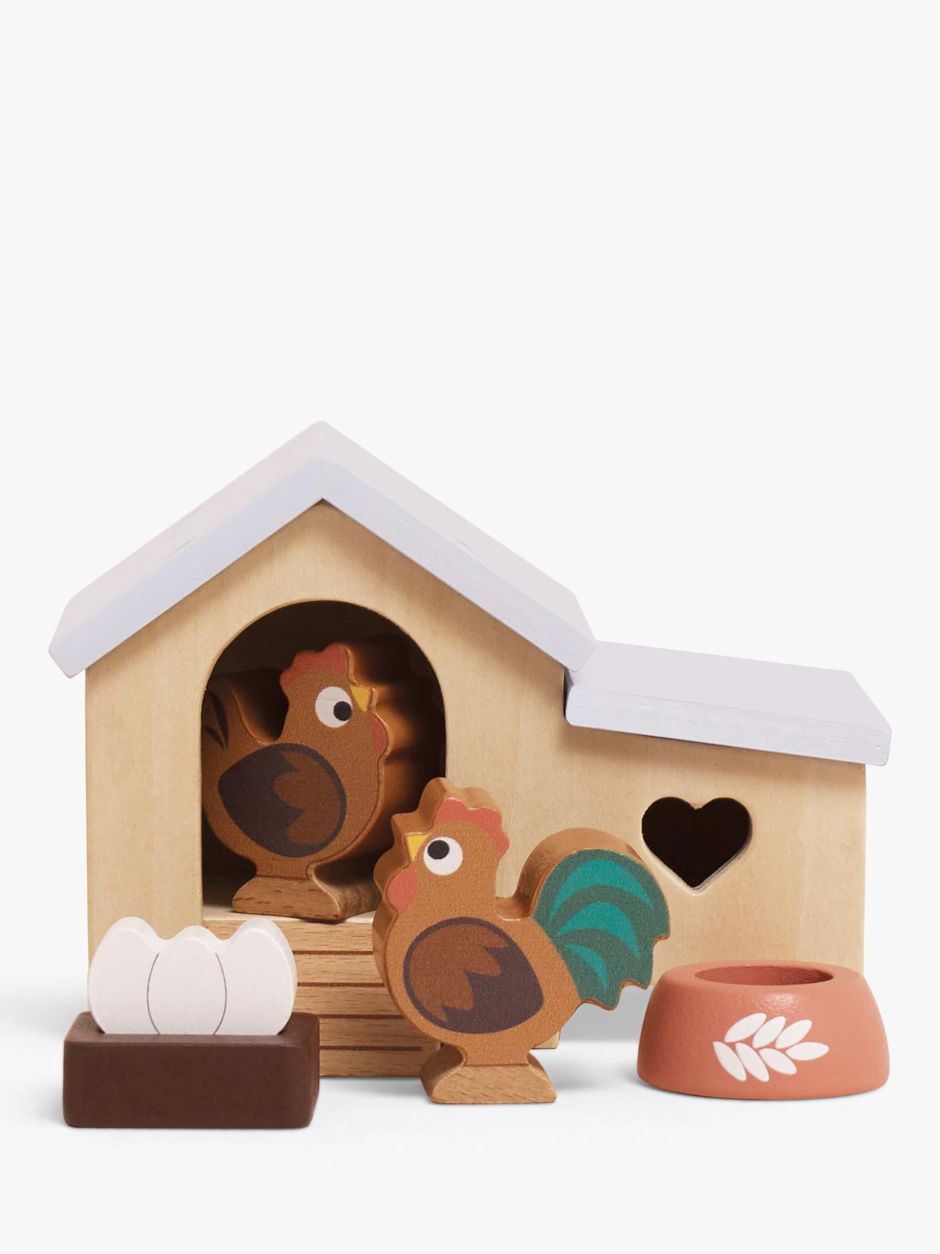 Le Toy Van wooden chicken coop playset (British brand)