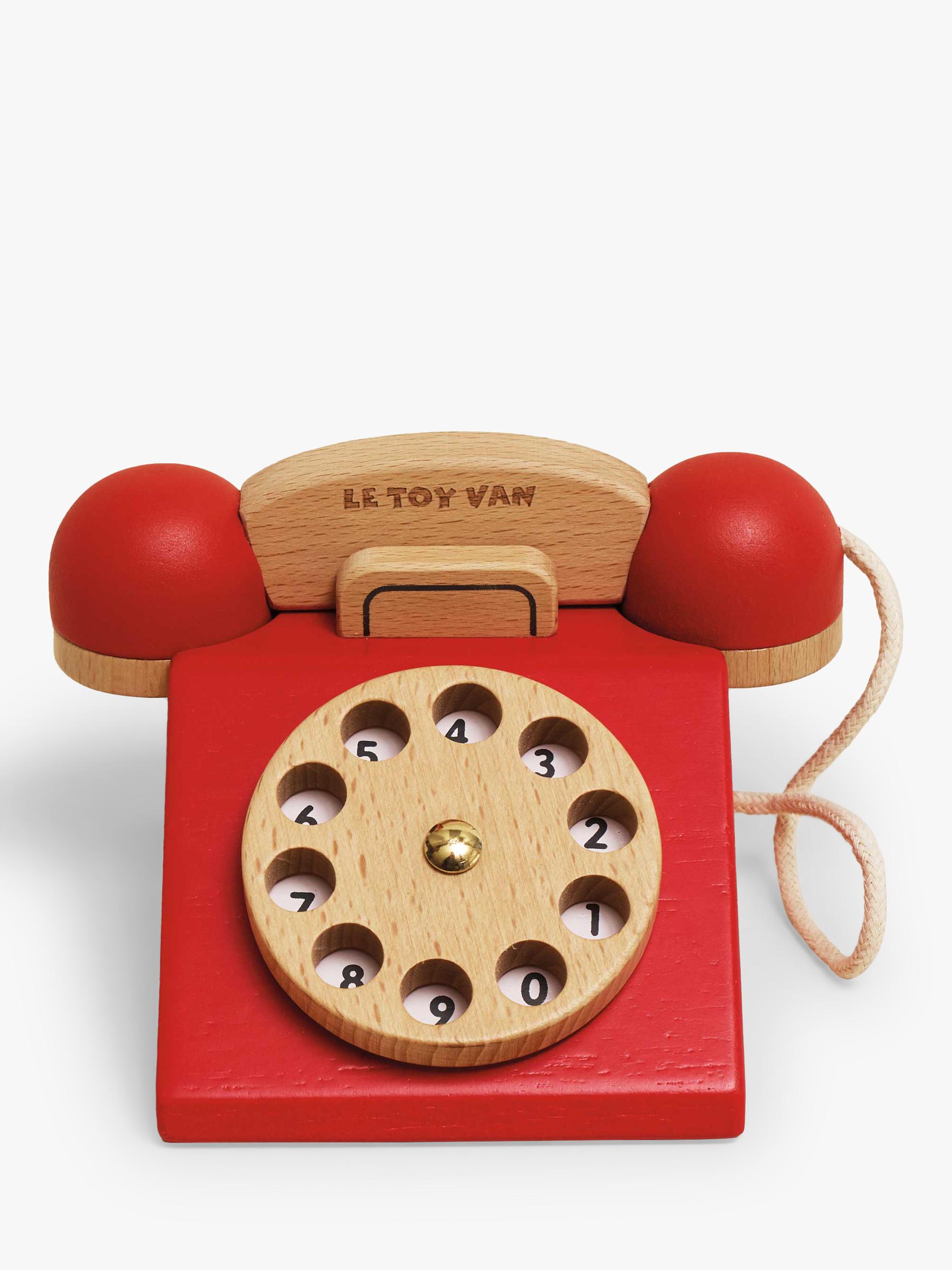 Le Toy Van vintage wood phone, UK version