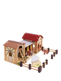 Le Toy Van wooden farmyard stable playset (British brand)