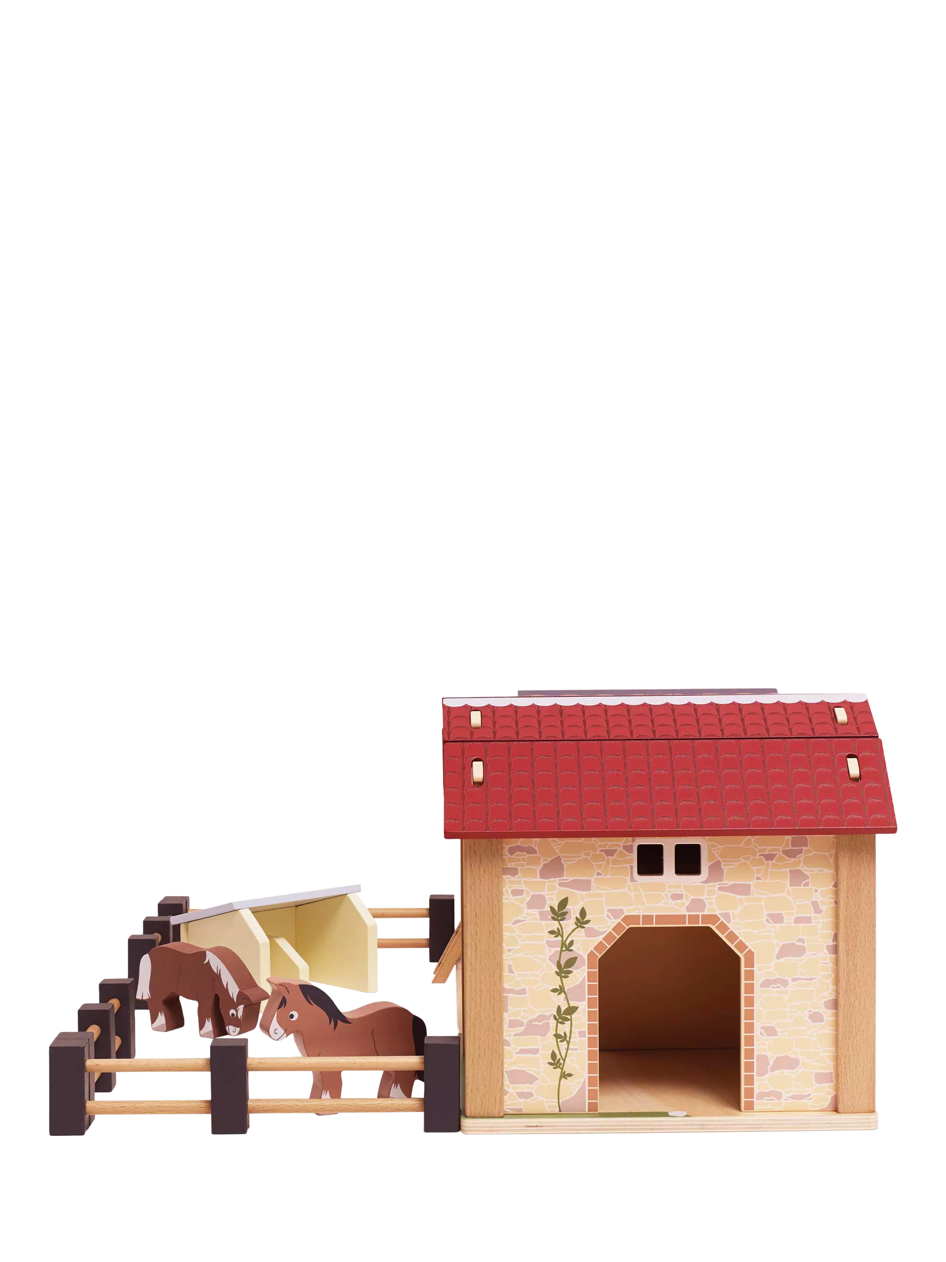 Le Toy Van wooden farmyard stable playset (British brand)