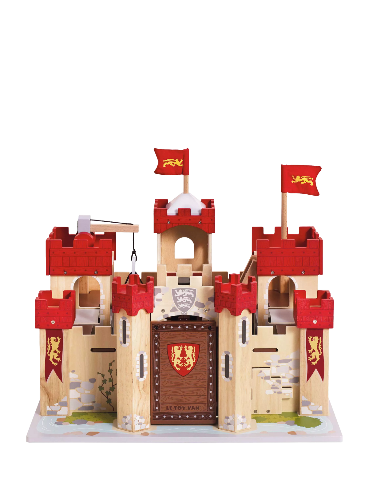 Le Toy Van Lionheart Castle wooden playset, imported from the UK