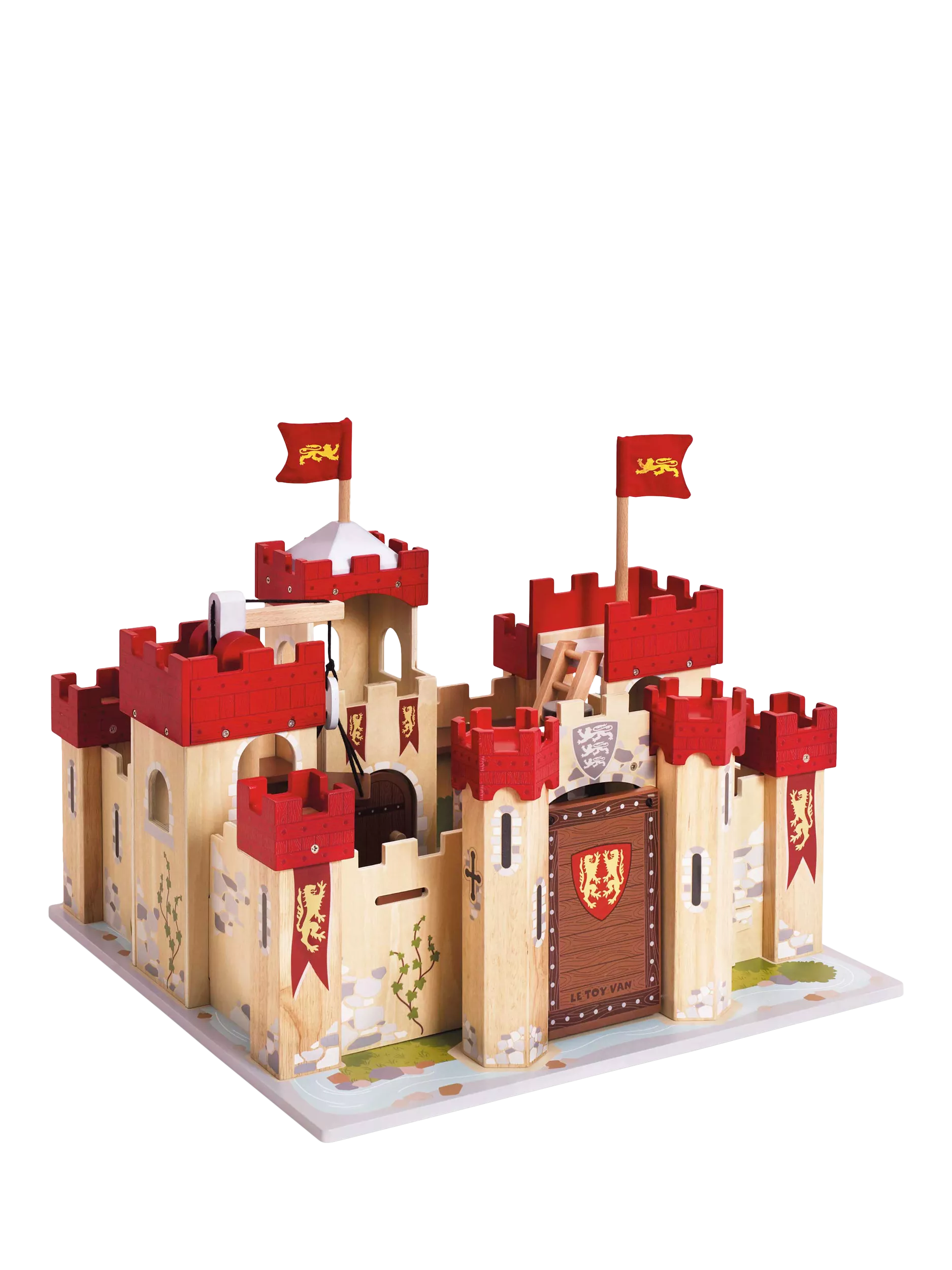 Le Toy Van Lionheart Castle wooden playset, imported from the UK