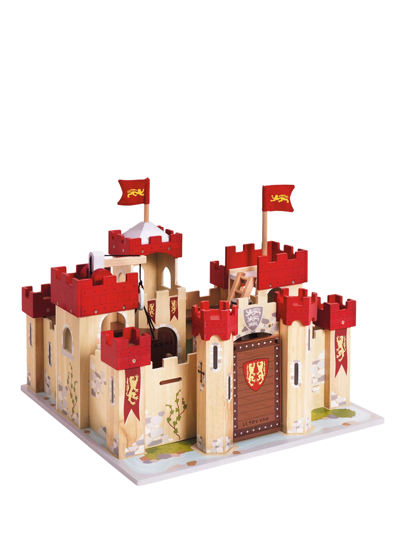 Le Toy Van Lionheart Castle wooden playset, imported from the UK