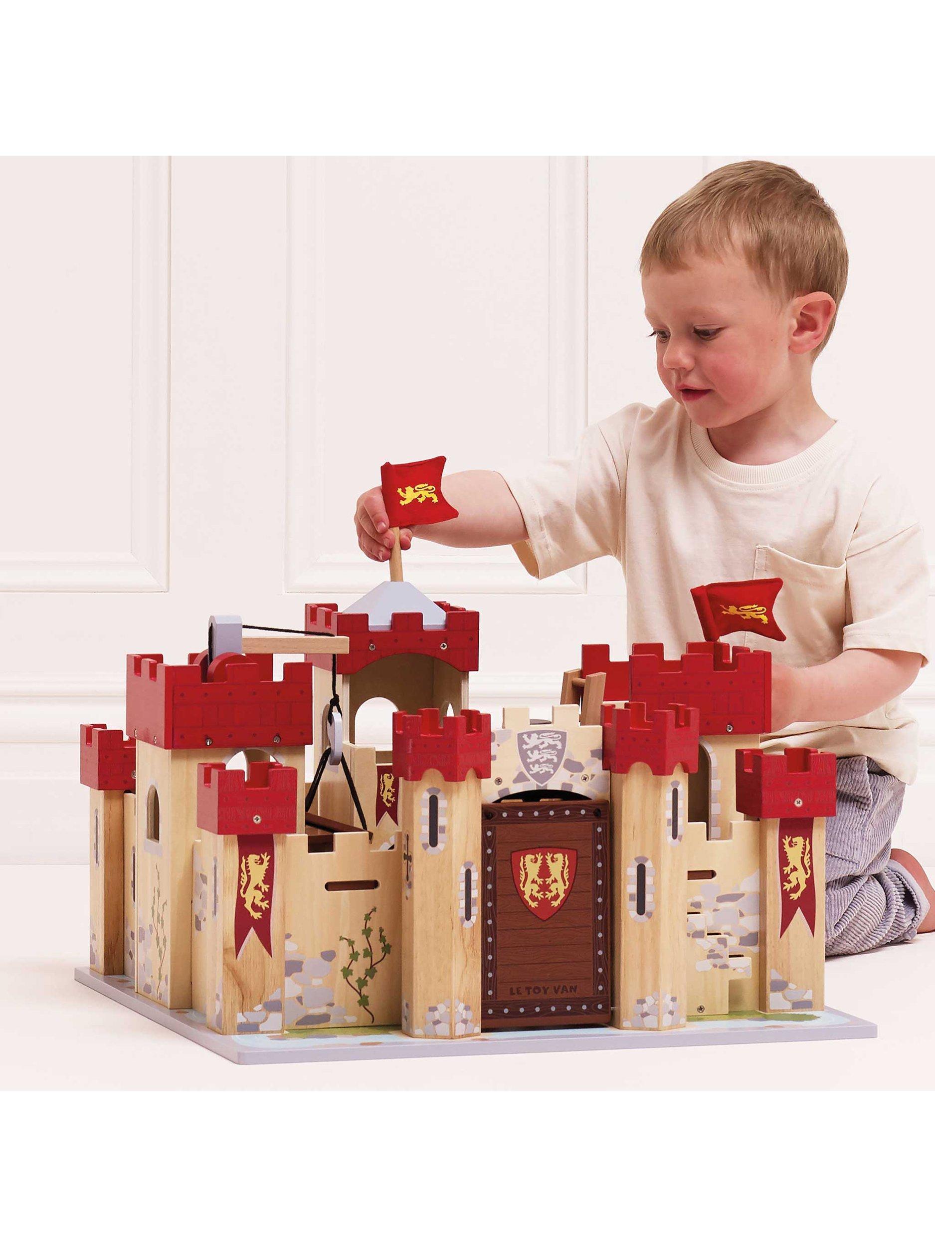 Le Toy Van Lionheart Castle wooden playset, imported from the UK