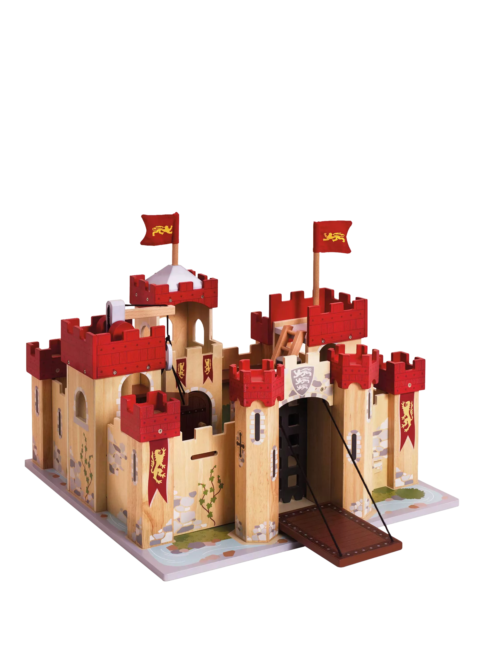 Le Toy Van Lionheart Castle wooden playset, imported from the UK