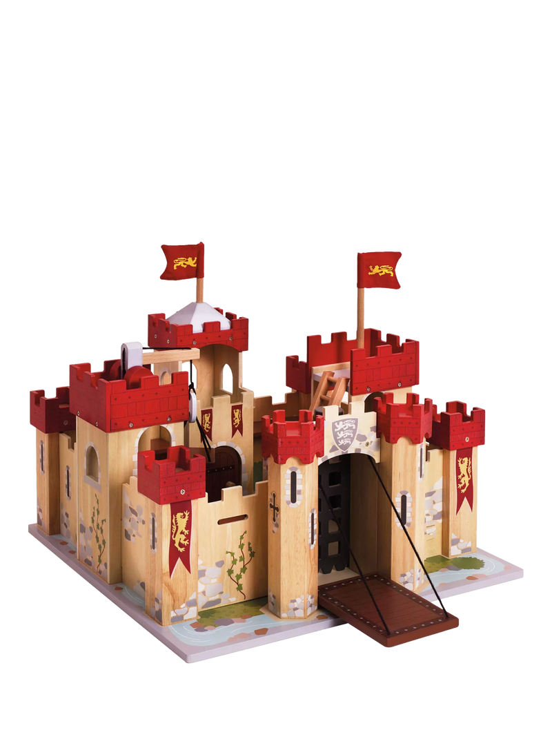 Le Toy Van Lionheart Castle wooden playset, imported from the UK
