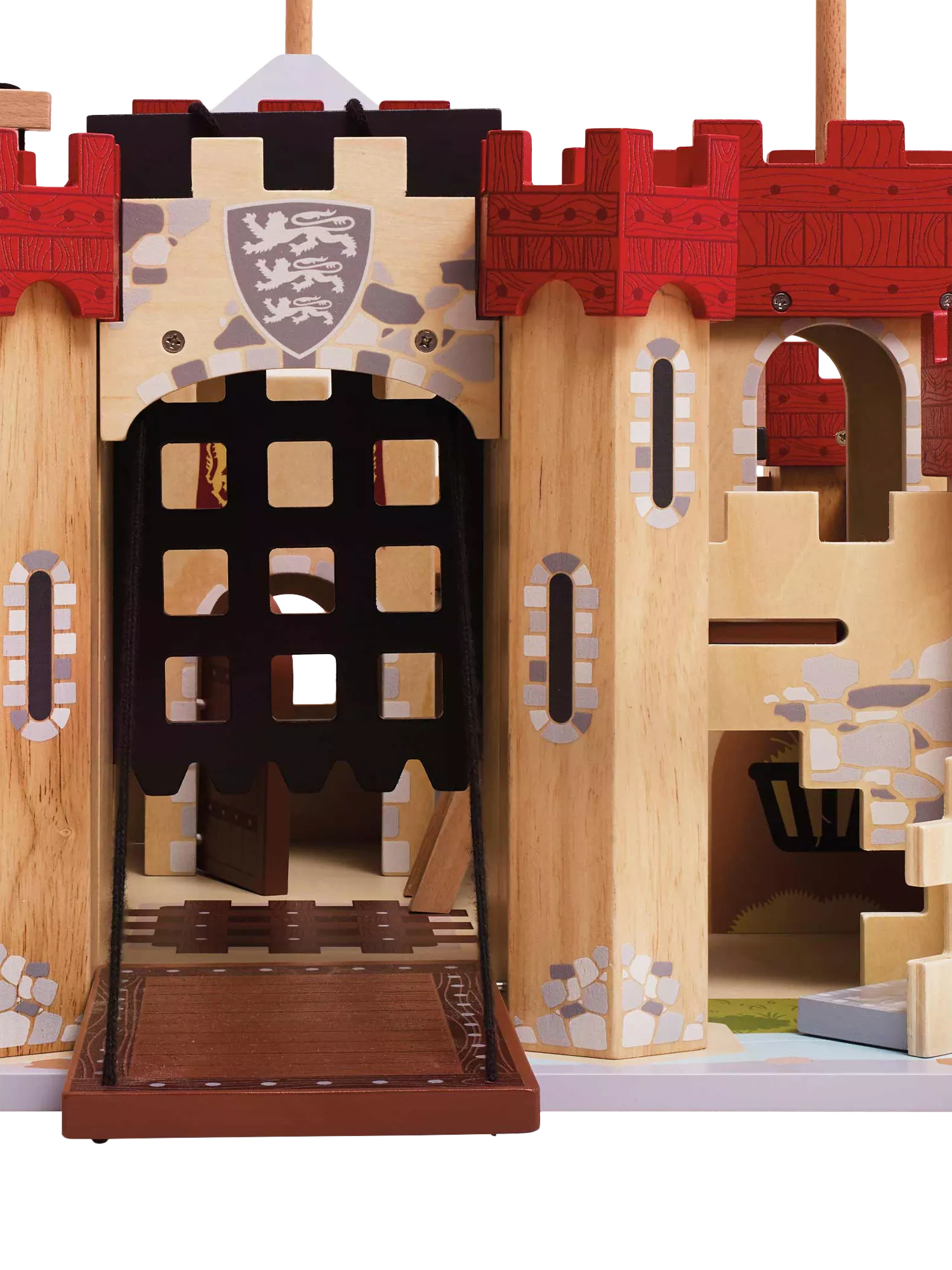 Le Toy Van Lionheart Castle wooden playset, imported from the UK