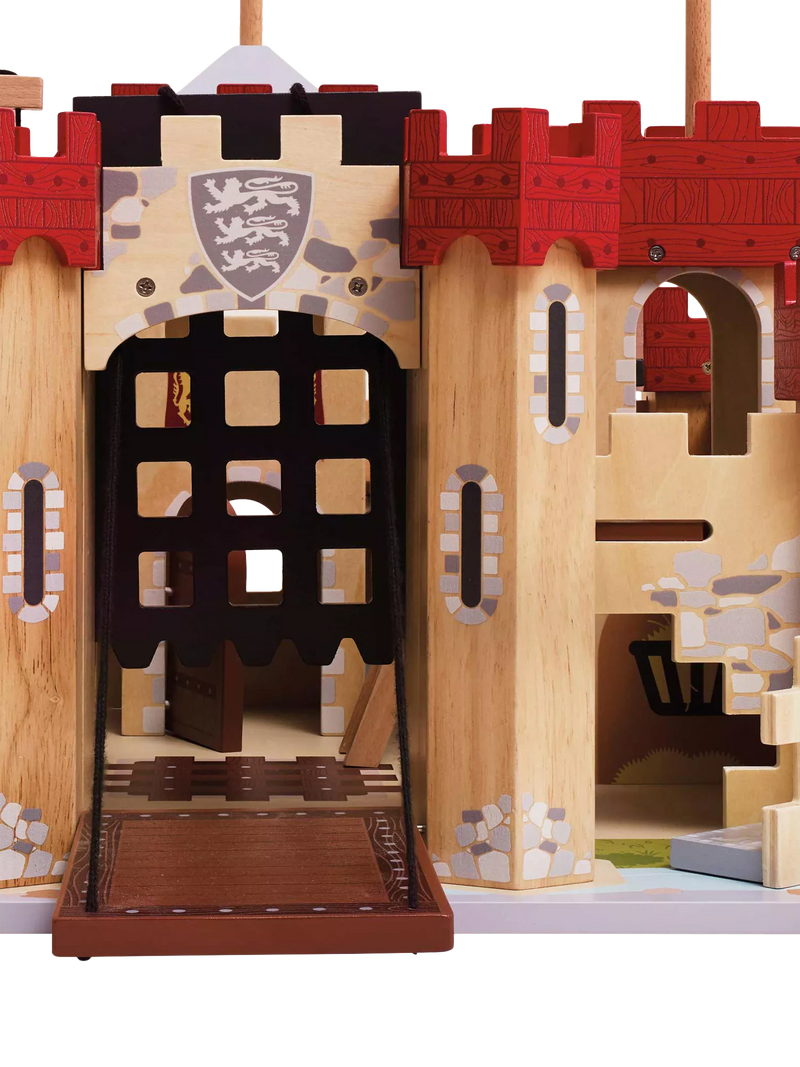 Le Toy Van Lionheart Castle wooden playset, imported from the UK