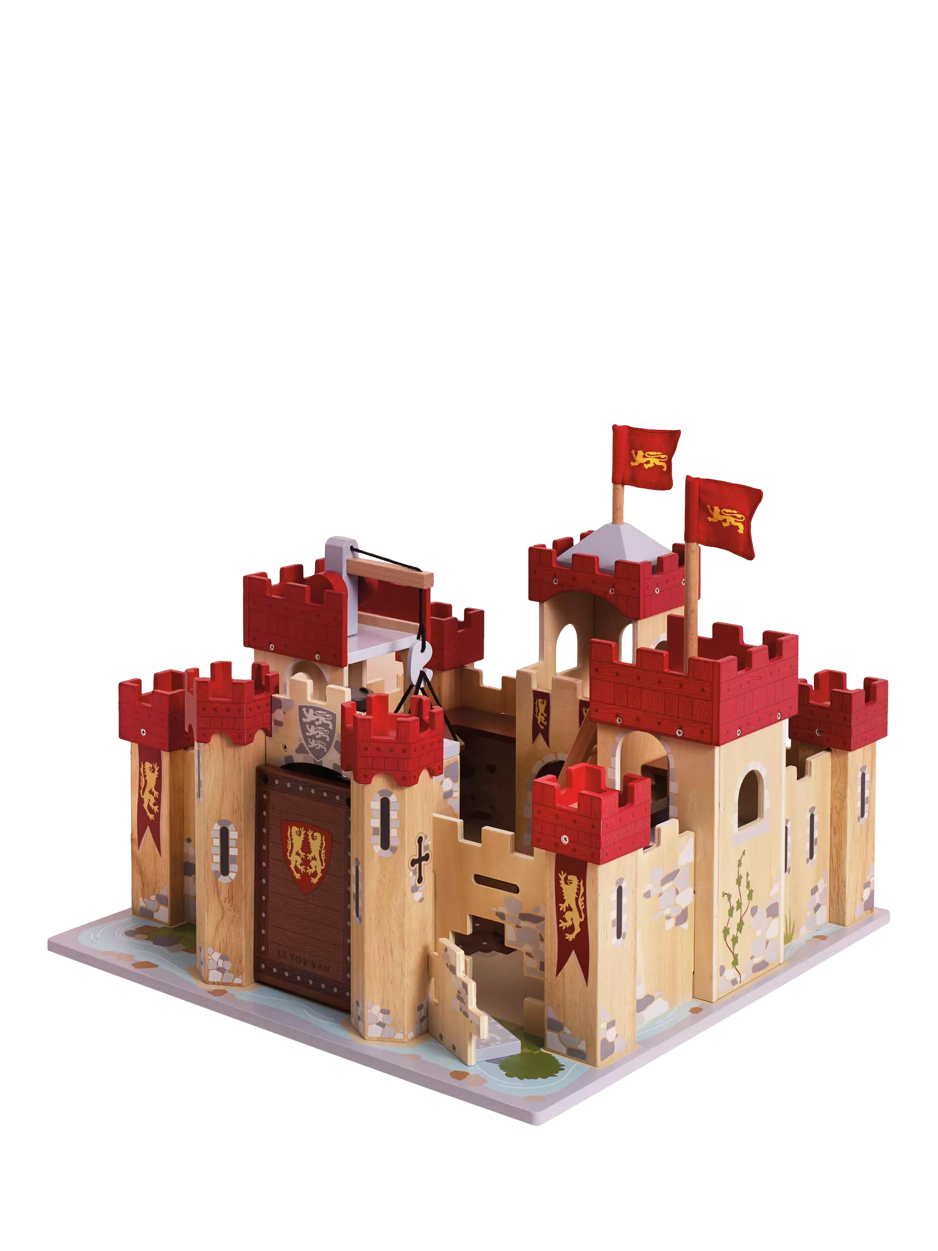 Le Toy Van Lionheart Castle wooden playset, imported from the UK