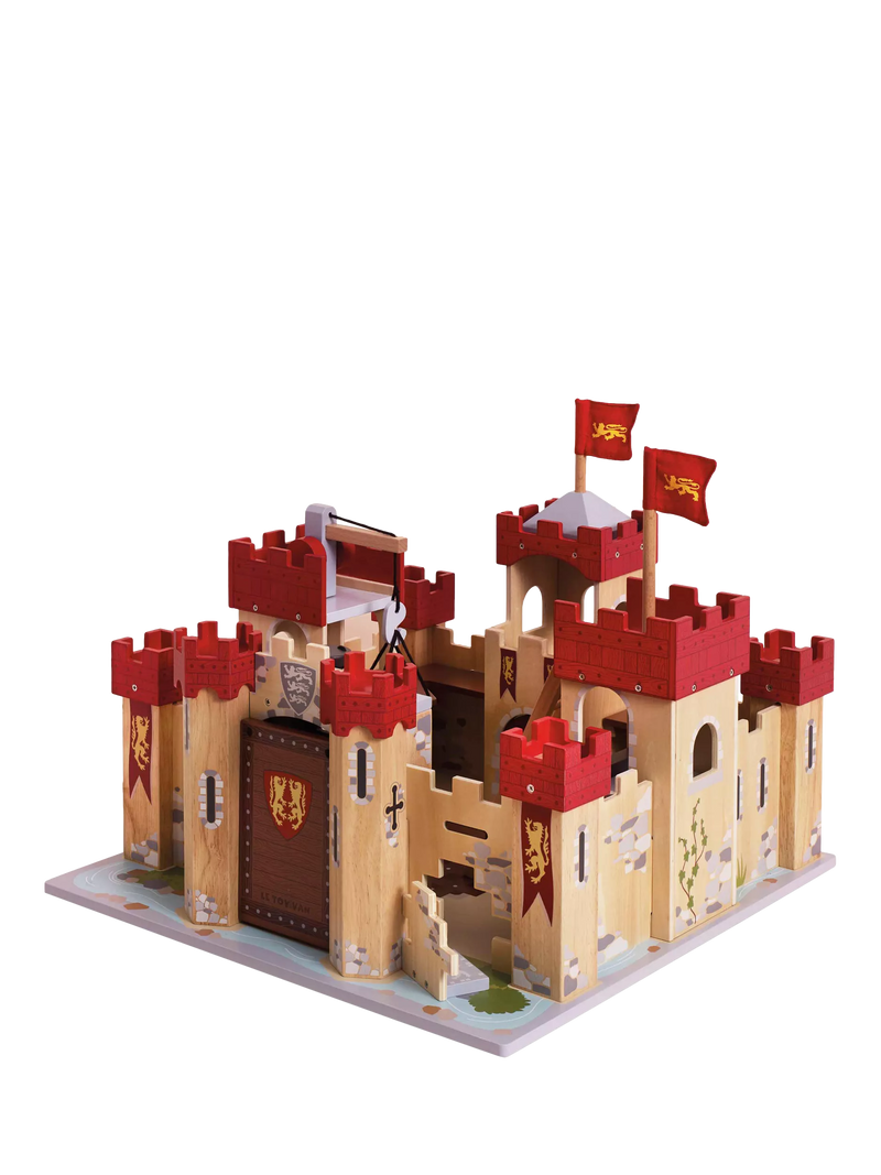 Le Toy Van Lionheart Castle wooden playset, imported from the UK