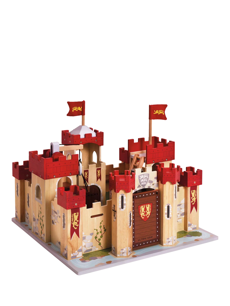 Le Toy Van Lionheart Castle wooden playset, imported from the UK
