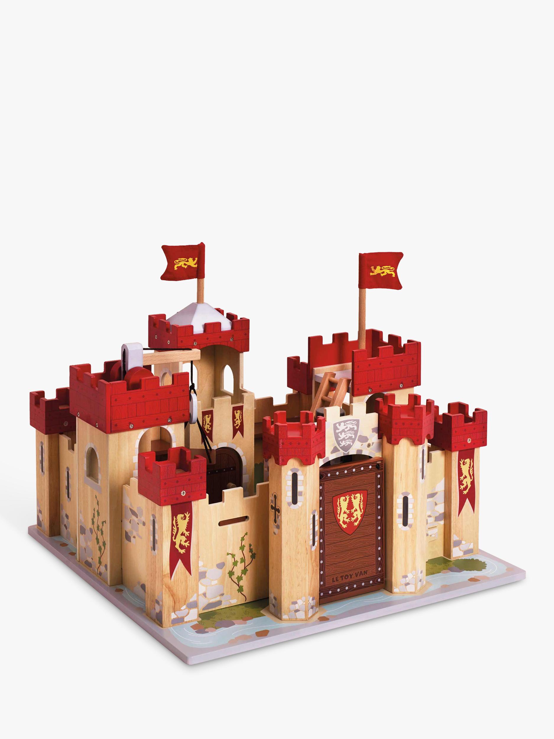 Le Toy Van Lionheart Castle wooden playset, imported from the UK