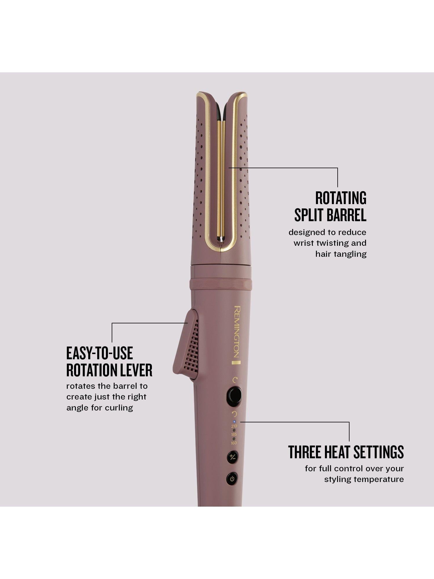 Remington AIRvive curling wand Mauve - British product