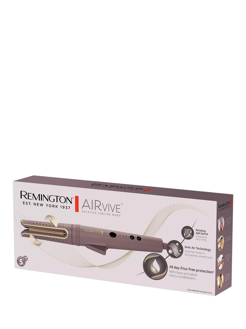 Remington AIRvive curling wand Mauve - British product