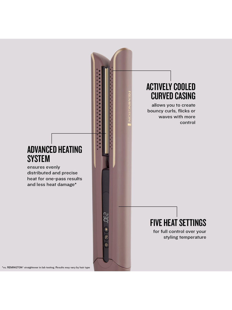 Remington AIRvive Slim hair straightener mauve, imported from the UK