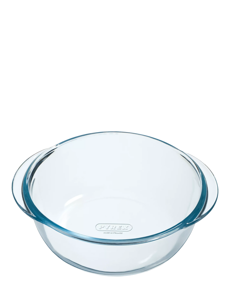 Pyrex glass air fryer dish round clear 18cm - British product