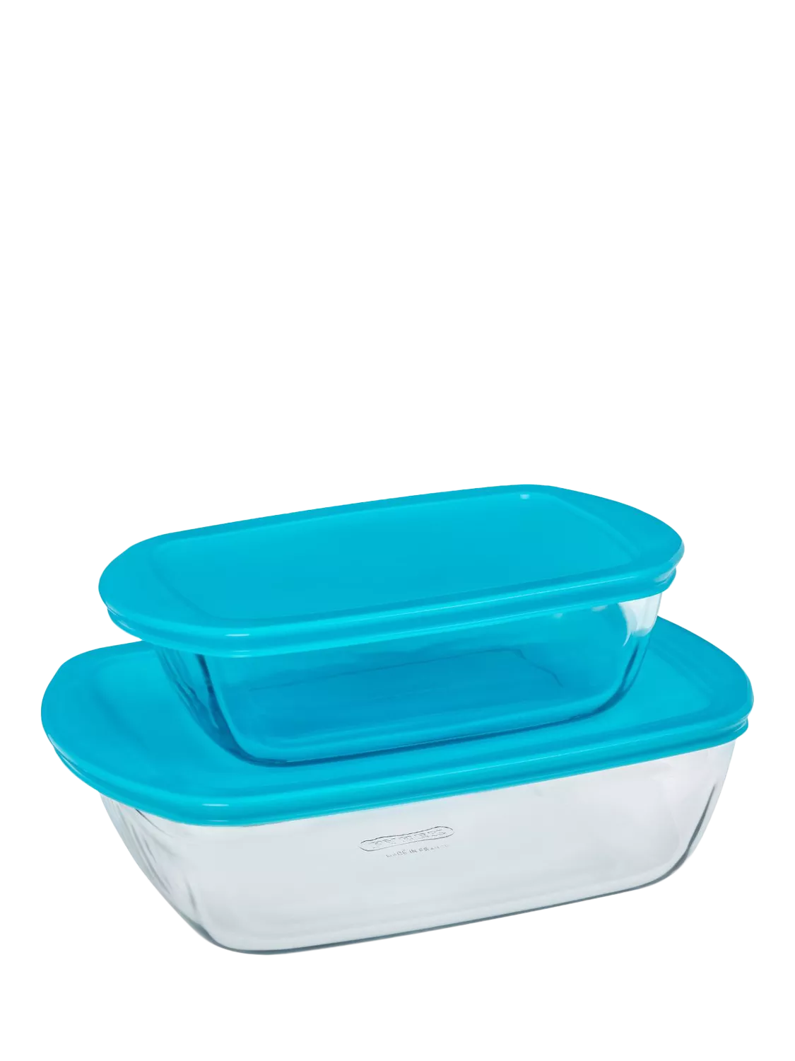 Pyrex glass dish set 2 piece blue - British product