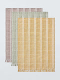 John Lewis farmhouse check cotton tea towel set of 3 - British product