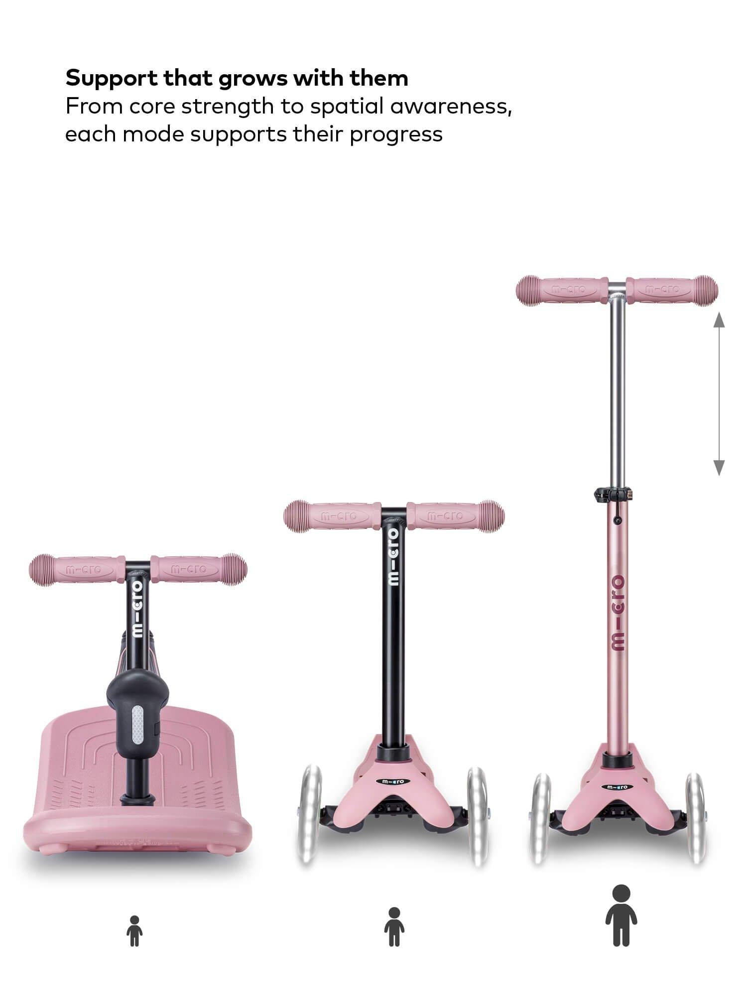 Micro Scooters Mini Micro 4-in-1 with indoor rocker (British brand)