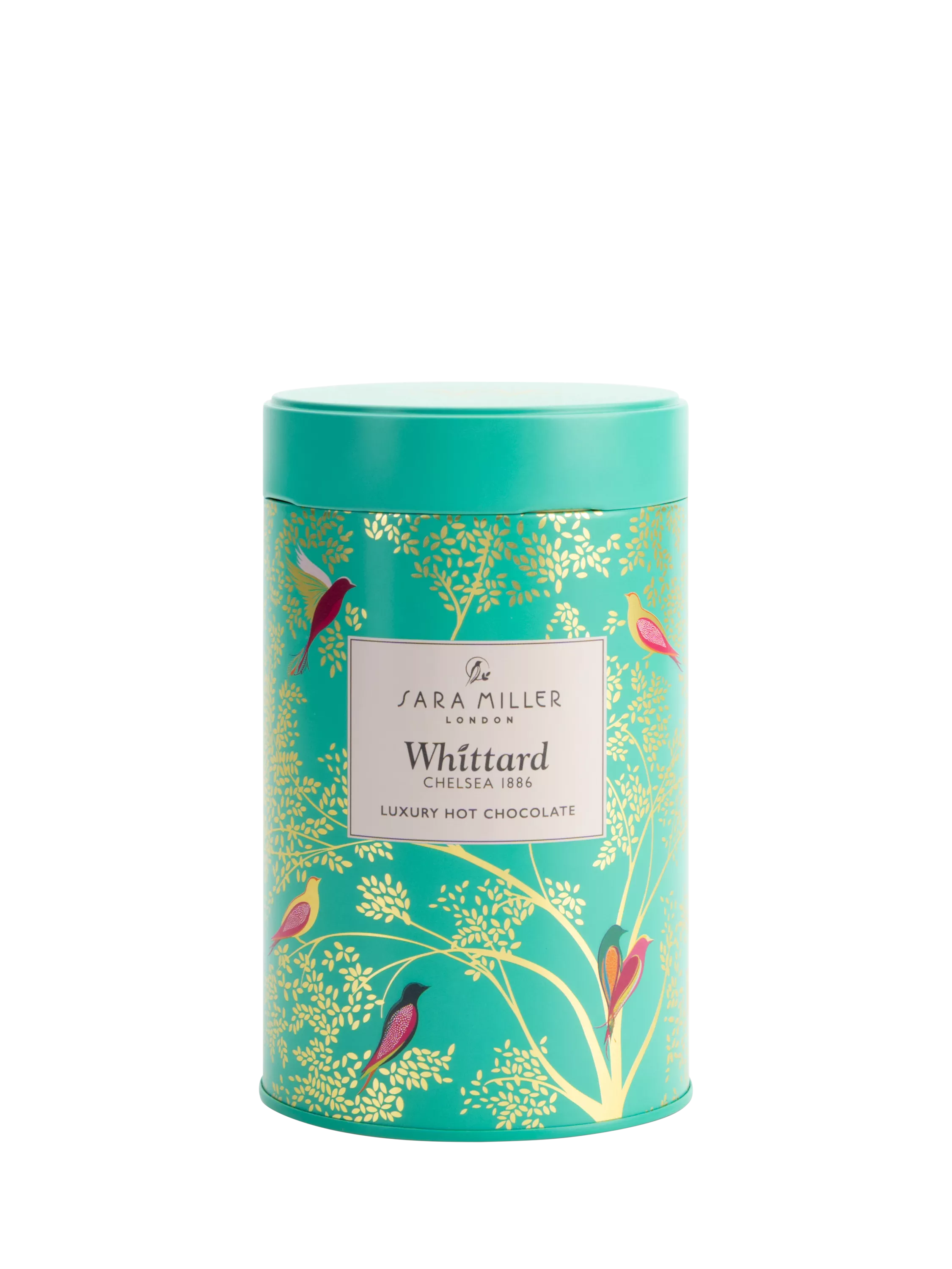 Sara Miller and Whittard hot chocolate tin 360g, UK version