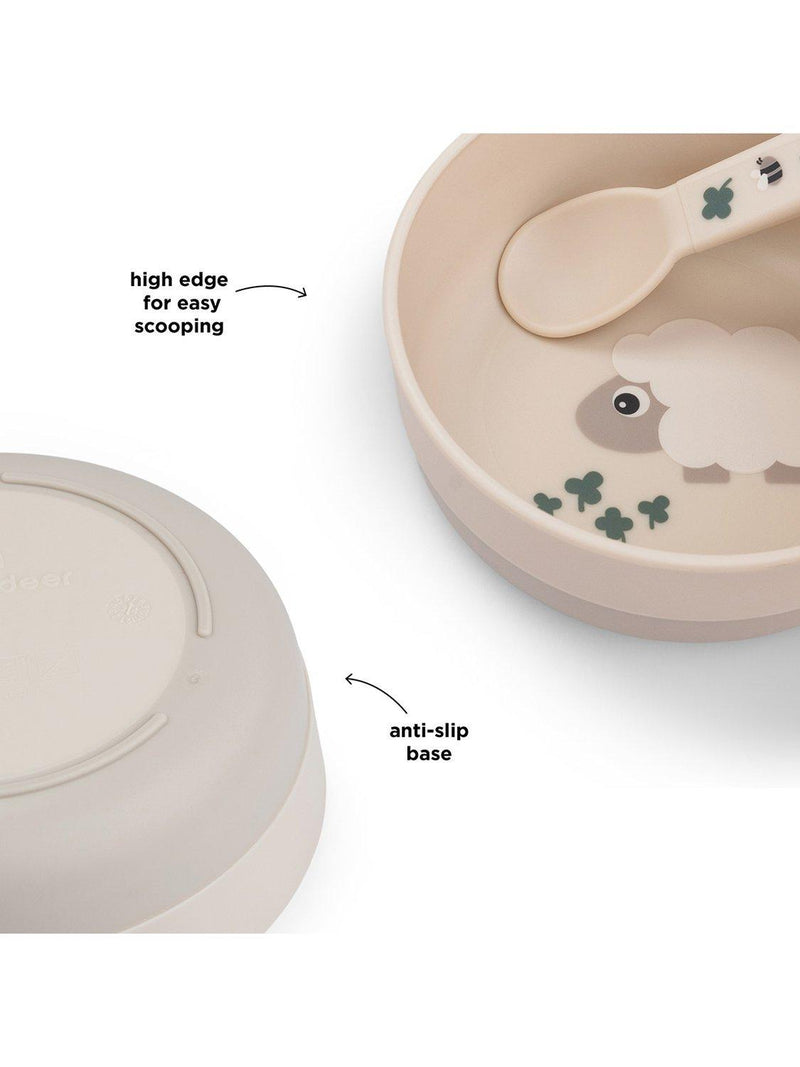 Done by Deer Tiny Farm Foodie Bowl baby feeding bowl - British product