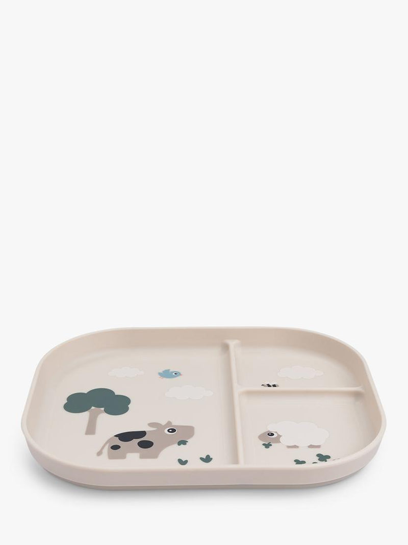 Done by Deer Tiny Farm compartment plate - British product
