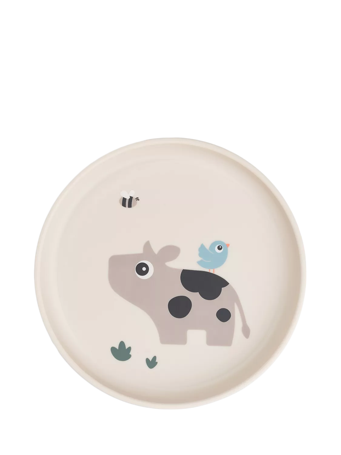 Done by Deer Tiny Farm toddler feeding plate - British product