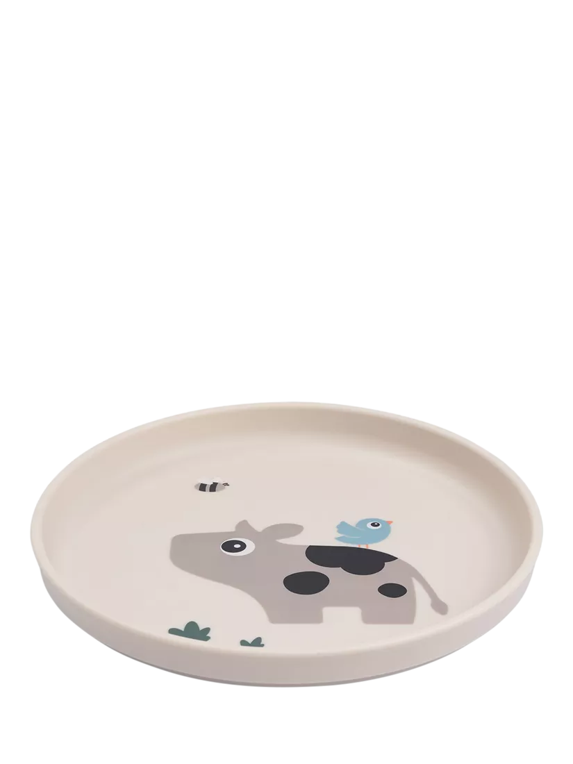 Done by Deer Tiny Farm toddler feeding plate - British product