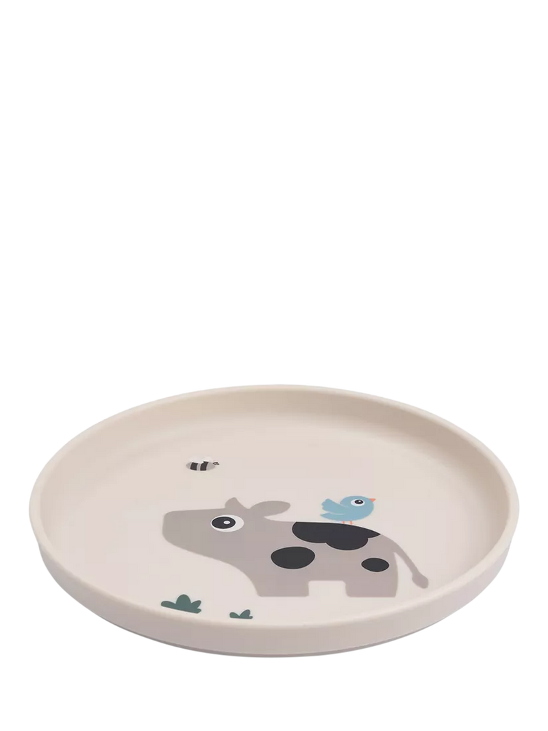 Done by Deer Tiny Farm toddler feeding plate - British product